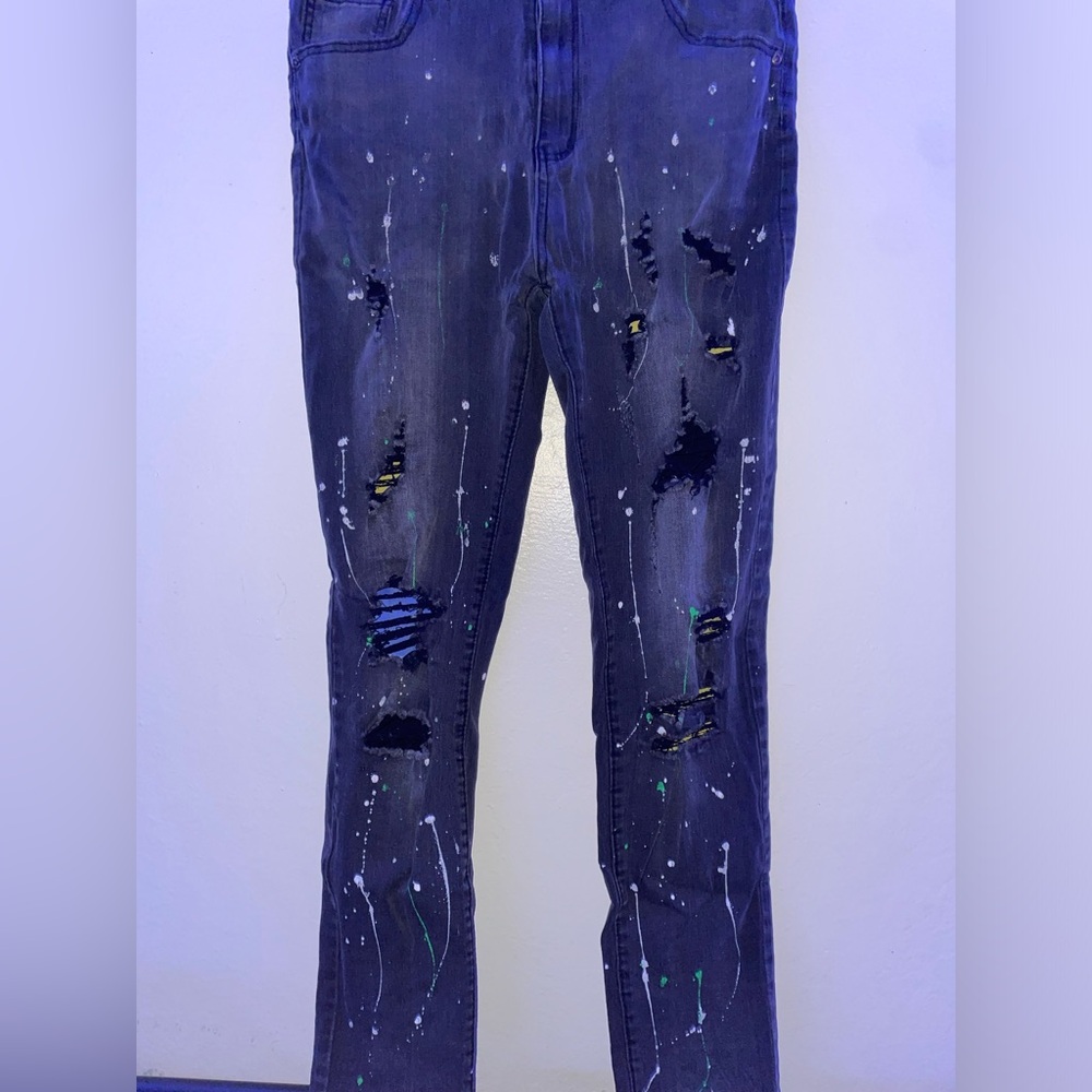 Paint splattered Styled Jeans